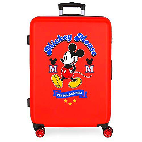 Disney Have a good day Mickey Maleta mediana Rojo 48x68x26 cms Rígida ABS Cierre combinación 70L 3,7Kgs 4 Ruedas dobles