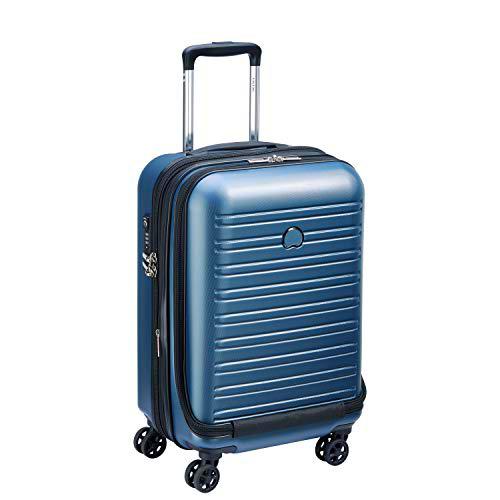 Delsey Paris Segur 2.0 Equipaje de Mano, 55 cm, 42.9 litros, Azul