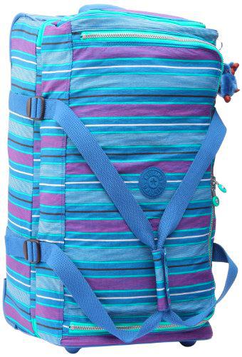 Kipling Bolsa de Viaje, Teagan M, 67 cm, Azul - Line Print, K10990618