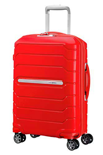 Samsonite Flux - Spinner Equipaje de Mano, 55 cm 44 litros, Rojo (Red)