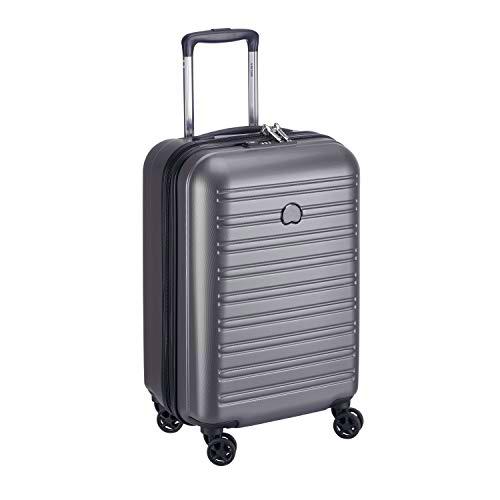 Delsey SEGUR 2.0: Maleta Cabina 4 Ruedas Dobles 55CM, Gris