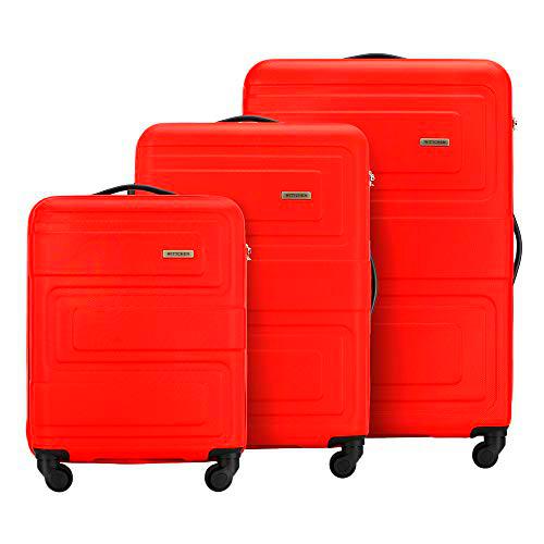 WITTCHEN Robusta Maleta Trolley de 3 Piezas de Viaje