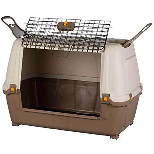 Art Plast 606043 Transportín para Perros de Polipropileno de 90 cm de Largo Dimensiones 880x520 x h 620 mm, Beige