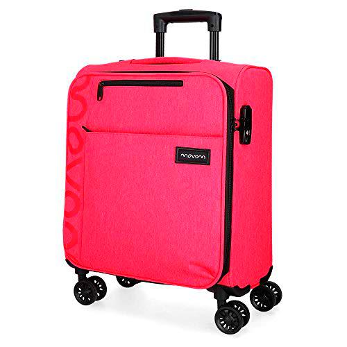 Movom Oslo Maleta de cabina Rosa 40x55x20 cms Blanda Poliéster Cierre TSA 36L 2,9Kgs 4 ruedas dobles Equipaje de Mano