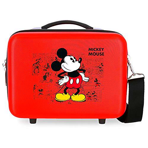 Disney Mickey Comic Nececer Adaptable Rojo 29x21x15 cms ABS