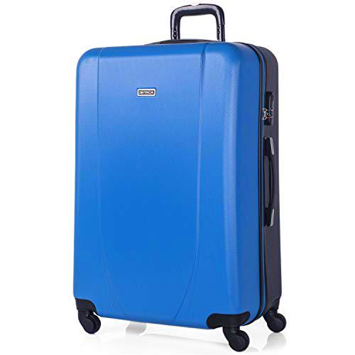 ITACA - Maleta de Viaje Grande XL Rígida 4 Ruedas Trolley 75 cm de ABS