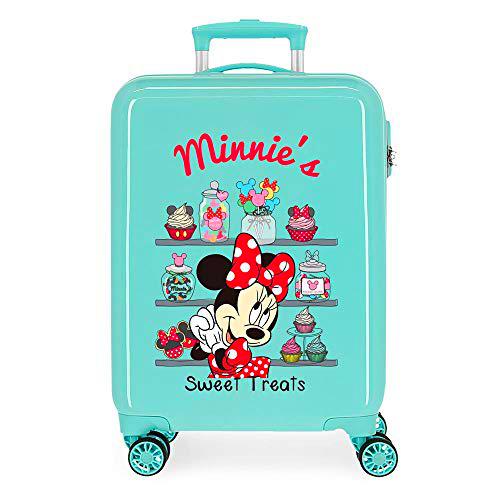 Disney Mickey That'S Easy Maleta de Cabina Verde 38x55x20 cms Rígida ABS Cierre de combinación Lateral 34L 2,5 kgs 4 Ruedas Dobles Equipaje de Mano