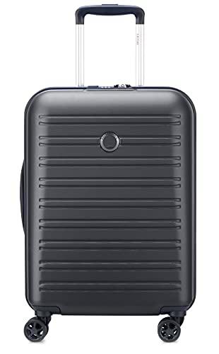 Delsey SEGUR 2.0: Maleta Cabina 4 Ruedas Dobles 55CM, Negro