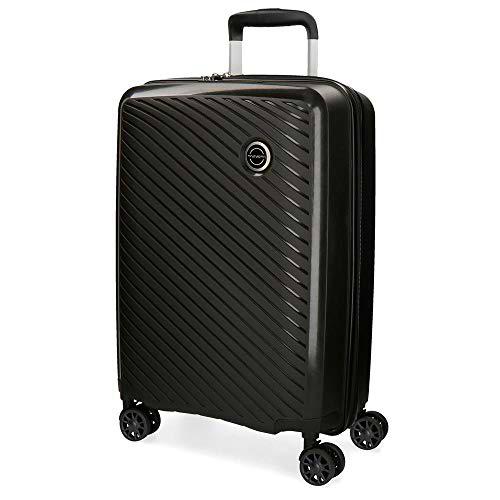 Movom Tokyo Maleta de cabina Negro 39x55x20 cms Rígida Polipropileno Cierre TSA 37L 2,7Kgs 4 Ruedas dobles Equipaje de Mano