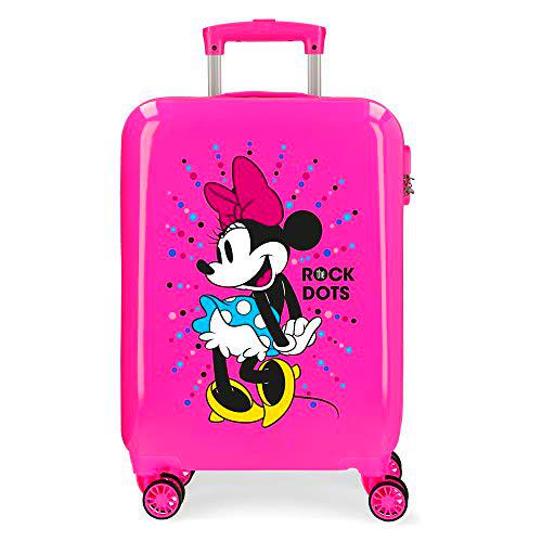 Disney Minnie Sunny Day Maleta de cabina Rosa 37x55x20 cms Rígida ABS Cierre combinación 34L 2,6Kgs 4 Ruedas dobles Equipaje de Mano