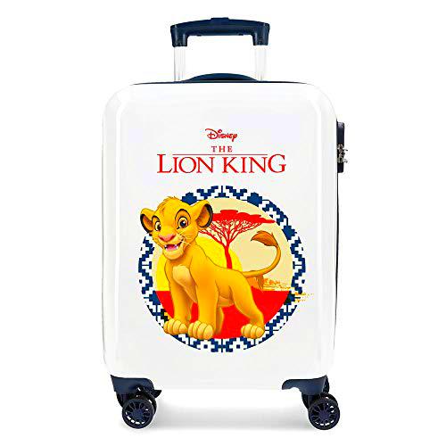 Disney The Lion King Maleta de cabina Azul 37x55x20 cms Rígida ABS Cierre combinación 34L 2,6Kgs 4 Ruedas Dobles Equipaje de Mano