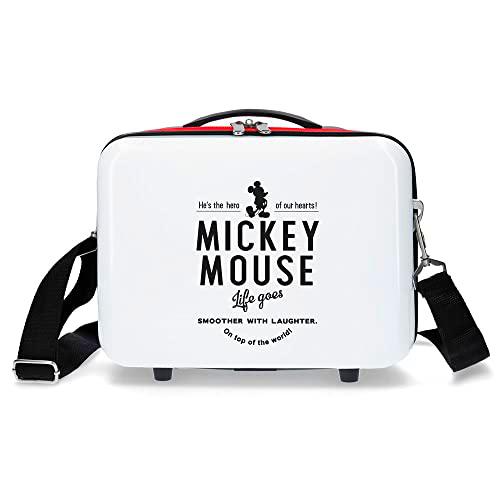 Disney Mickey Style Nececer Adaptable, Hero, Blanco