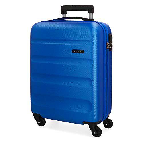 Roll Road Flex Maleta de cabina Azul 38x54x20 cms Rígida ABS Cierre combinación 35L 2,5Kgs 4 Ruedas Equipaje de Mano