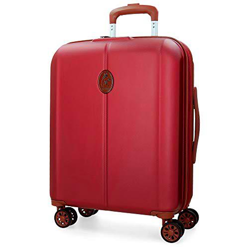 El Potro Ocuri Maleta de cabina Rojo 40x55x20 cms Rígida ABS Cierre TSA 37L 3,3Kgs 4 ruedas dobles Extensible Equipaje de Mano