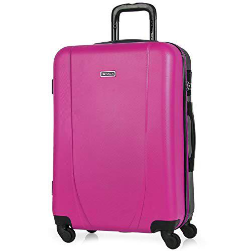 ITACA - Maleta de Viaje Rígida 4 Ruedas Trolley 65 cm Mediana de ABS