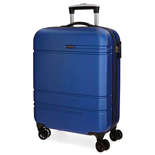 Movom Galaxy Maleta de cabina Azul 39x55x20 cms Rígida ABS Cierre TSA 36L 2,9Kgs 4 Ruedas Dobles Equipaje de Mano