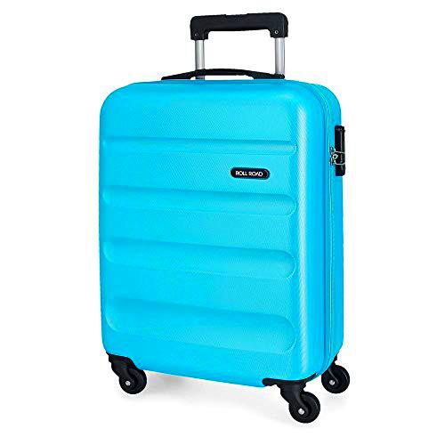 Roll Road Flex Maleta de Cabina Azul 38x55x20 cms Rígida ABS Cierre combinación 35L 2,5Kgs 4 Ruedas Equipaje de Mano