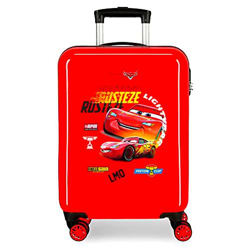 Disney Cars Rusteze Lightyear Maleta de Cabina Rojo 38x55x20 cms Rígida ABS Cierre de combinación Lateral 34L 2 kgs 4 Ruedas Dobles Equipaje de Mano