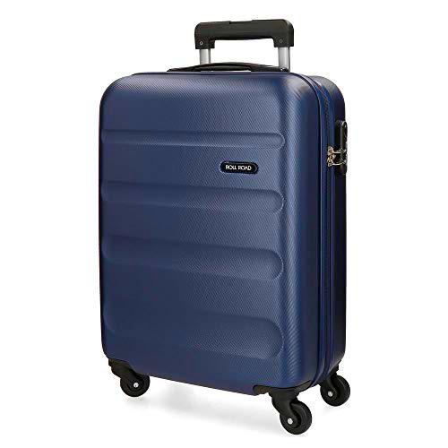 Roll Road Flex Maleta de cabina Azul 38x54x20 cms Rígida ABS Cierre combinación 35L 2,5Kgs 4 Ruedas Equipaje de Mano