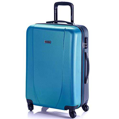 ITACA - Maleta de Viaje Rígida 4 Ruedas Trolley 65 cm Mediana de ABS