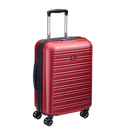 Delsey SEGUR 2.0: Maleta Cabina 4 Ruedas Dobles 55CM, Rojo