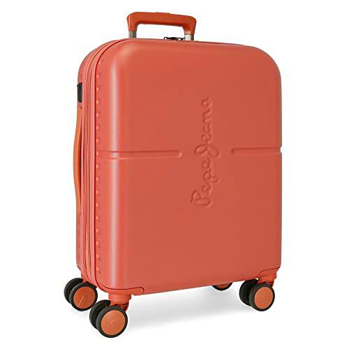 Pepe Jeans Highlight Maleta de Cabina Terracota 40x55x20 cms Rígida ABS Cierre TSA Integrado 37L 2,74 kgs 4 Ruedas Dobles Extensible Equipaje de Mano