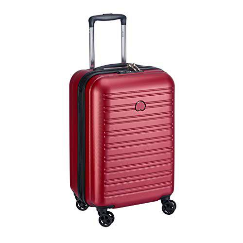 Delsey SEGUR 2.0: Maleta Cabina 4 Ruedas Dobles 55CM, Rojo