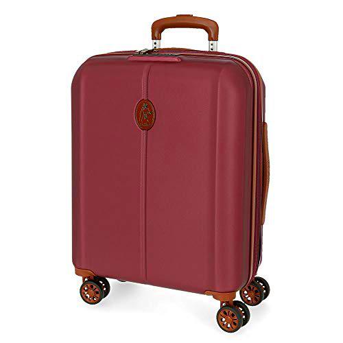 El Potro Ocuri Maleta de Cabina Rojo 40x55x20 cms Rígida ABS Cierre TSA 37L 3,3Kgs 4 Ruedas Dobles Extensible Equipaje de Mano