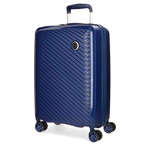 Movom Tokyo Maleta de cabina Azul 39x55x20 cms Rígida Polipropileno Cierre TSA 37L 2,7Kgs 4 Ruedas Dobles Equipaje de Mano