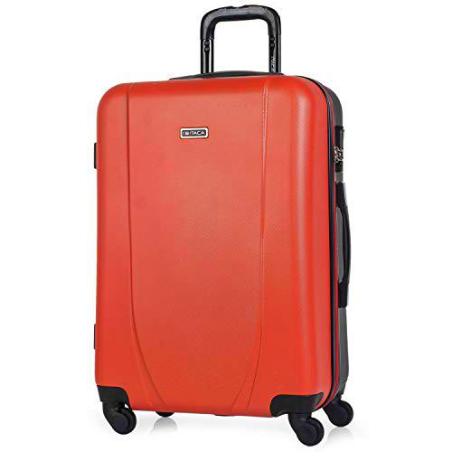 ITACA - Maleta de Viaje Rígida 4 Ruedas Trolley 65 cm Mediana de ABS