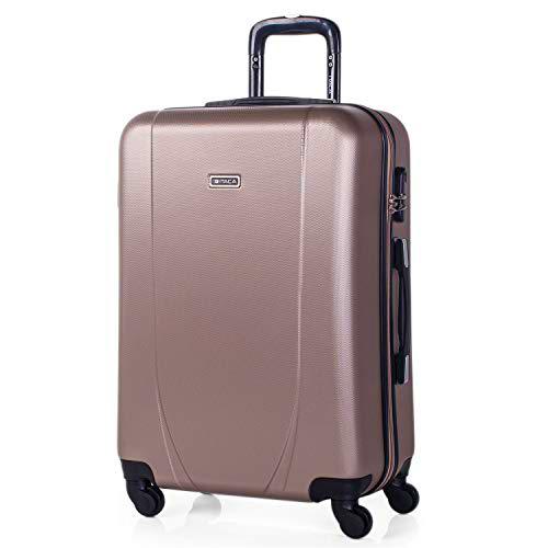 ITACA - Maleta de Viaje Rígida 4 Ruedas Trolley 65 cm Mediana de ABS