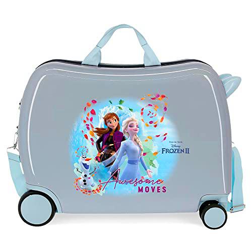 Disney Frozen Awesome Moves Maleta Infantil Azul 50x38x20 cms Rígida ABS Cierre combinación 34L 2,1Kgs 4 Ruedas Equipaje de Mano