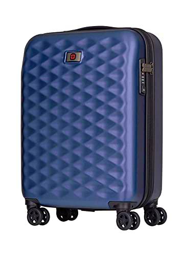 Wenger 605728 Lumen HARDSIDE 20&quot; Luggage Carry On, 4 Easy Rolling Dual-Caster Wheels with a TSA Approved Combination Lock in Blue {32 litres}