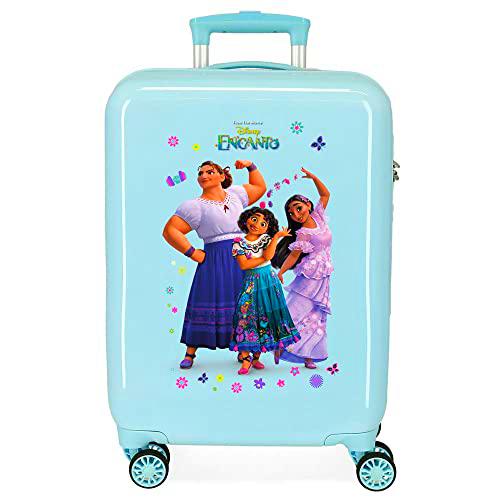 Disney Encanto Maleta de Cabina Azul 38x55x20 cms Rígida ABS Cierre de combinación Lateral 34L 2 kgs 4 Ruedas Dobles