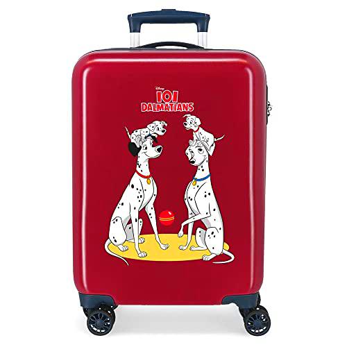 Disney 101 Dalmatas Maleta de Cabina Rojo 38x55x20 cms Rígida ABS Cierre de combinación Lateral 34L 2 kgs 4 Ruedas Dobles