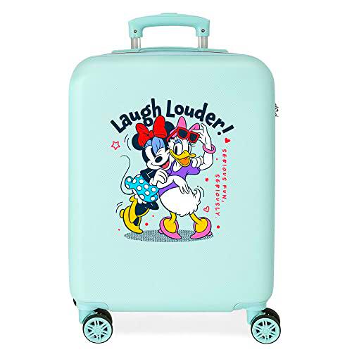 Disney Minnie Teen Maleta de Cabina Azul 38x55x20 cms Rígida ABS Cierre de combinación Lateral 35L 2,5 kgs 4 Ruedas Dobles