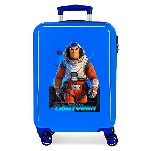 Disney Lightyear Maleta de Cabina Azul 38x55x20 cms Rígida ABS Cierre de combinación Lateral 34L 2 kgs 4 Ruedas Dobles