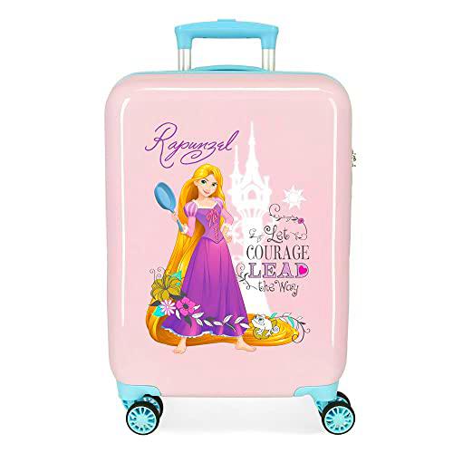 Disney Princesas Maleta de cabina Rosa 38x55x20 cms Rígida ABS Cierre de combinación lateral 34L 2 kgs 4 Ruedas dobles