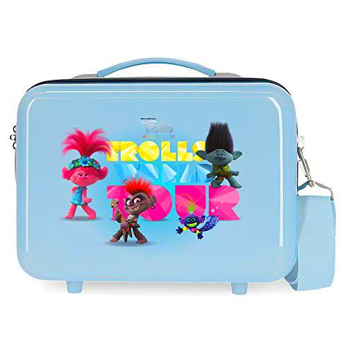 Trolls World Tour Nececer Adaptable Azul 29x21x15 cms ABS