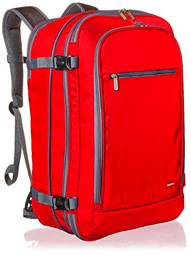 Amazon Basics - Mochila de equipaje de mano - Rojo