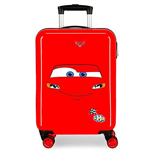 Disney Cars Lightning Mcqueen Maleta de Cabina Rojo 38x55x20 cms Rígida ABS Cierre de combinación Lateral 34L 2,7 kgs 4 Ruedas Dobles Equipaje de Mano