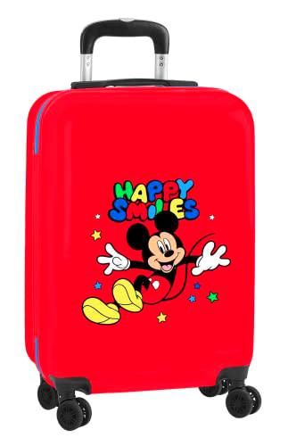 safta-612214851 Trolley Cabina 20&quot; Mickey Mouse Happy Smiles 34,5X55X20Cm