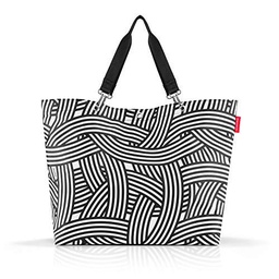 reisenthel Bolsa Compra XL Zebra, Unisex Adulto, Blanco Y Negro