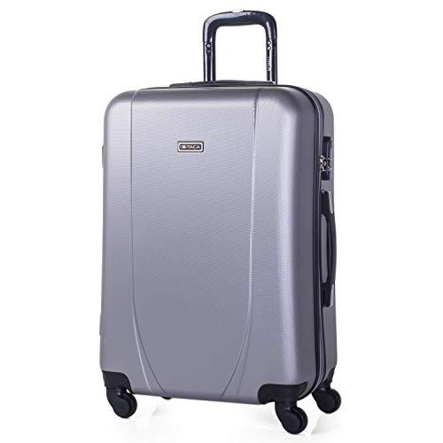 ITACA - Maleta de Viaje Rígida 4 Ruedas Trolley 65 cm Mediana de ABS