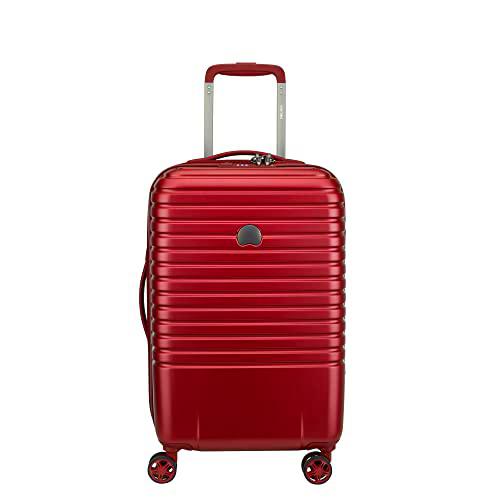 Delsey CAUMARTIN Plus: Maleta DE Cabina 4 Ruedas Dobles 55 CM, Burdeos