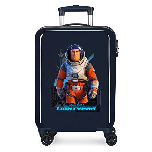 Disney Lightyear Maleta de Cabina Azul 38x55x20 cms Rígida ABS Cierre de combinación Lateral 34L 2 kgs 4 Ruedas Dobles