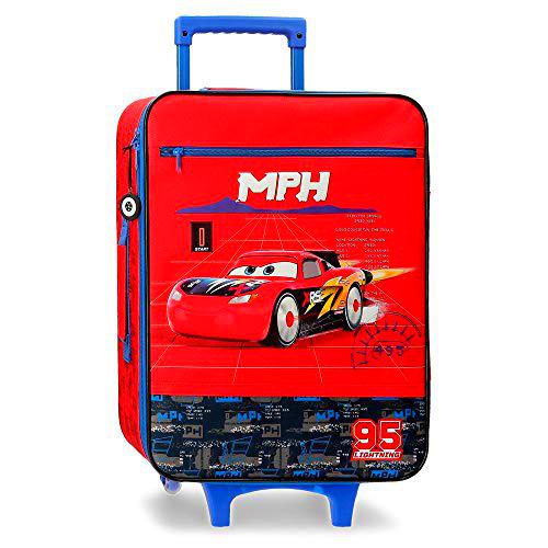 Disney Cars Rocket Racing Maleta de Cabina Rojo 35x50x16 cms Blanda Poliéster 25L 1,8Kgs 2 Ruedas Equipaje de Mano