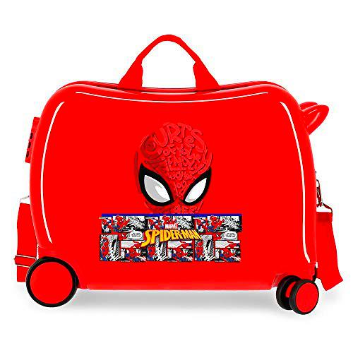 Marvel Spiderman Comic Maleta Infantil Rojo 50x38x20 cms Rígida 0 Cierre de combinación Lateral 38L 3 kgs 4 Equipaje de Mano