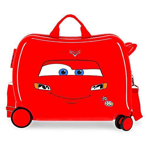 Disney Cars Lightning Mcqueen Maleta Infantil Rojo 50x38x20 cms Rígida ABS Cierre de combinación Lateral 34L 3 kgs 4 Ruedas Equipaje de Mano