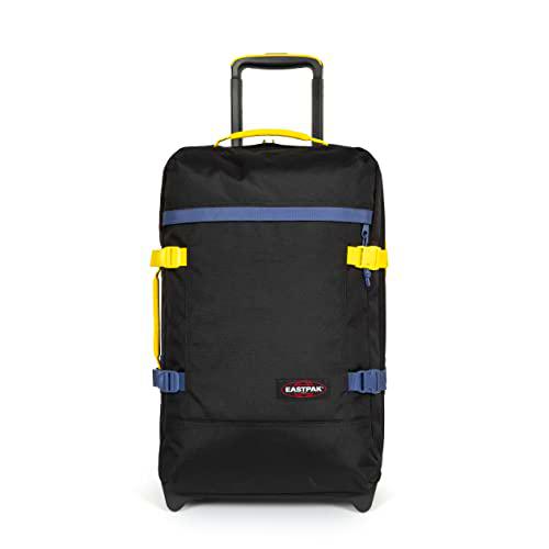 Eastpak Tranverz S Maleta, 51 cm, 42 L, Kontrast Lime Pilot (Negro)